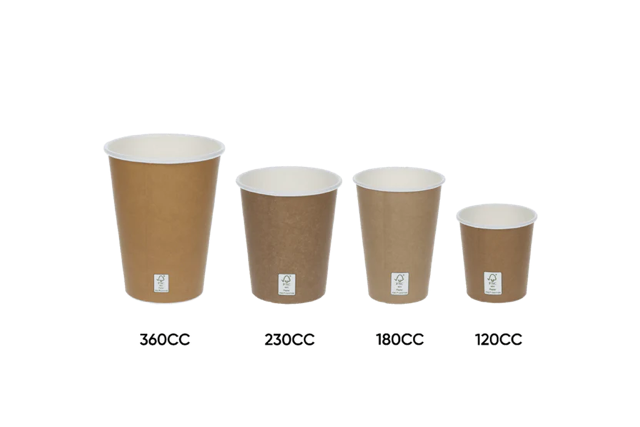 Tazza da caffè 230cc 8oz Ø8 cm FSC®Mix kraft marrone (1.000 pz) [TK-9987433]