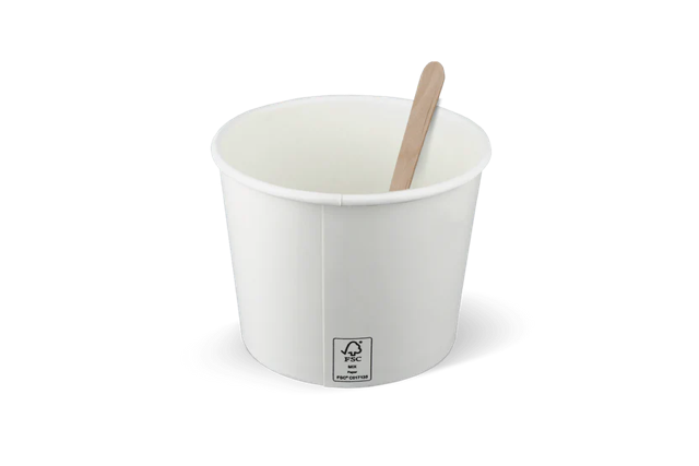 coppa gelato Cartone 300ml Ø9 cm 10oz FSC®Mix Bianco (1.000 pz) [TK-9987446]