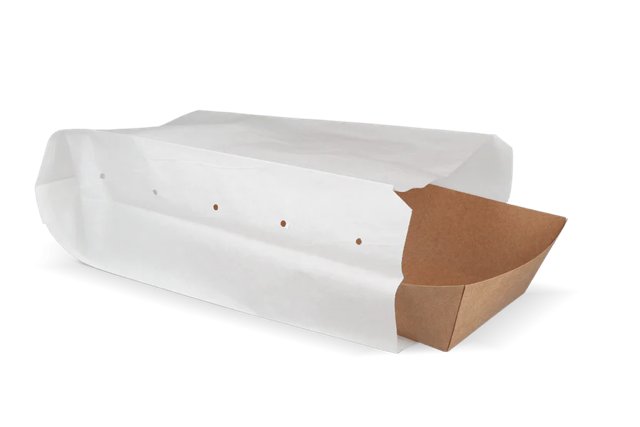 Sacchetti per snack in carta perforata (2 stagno) 16x10x31 cm Bianco 45gr (1.100 pz) [TK-9987489]