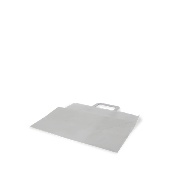 Shopper di carta 32x17x27cm Bianco (250 pz) [TK-9987496]