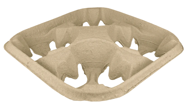 Vassoio per 4 Tazze Cartone riciclato (220 pz) [TK-9987575]