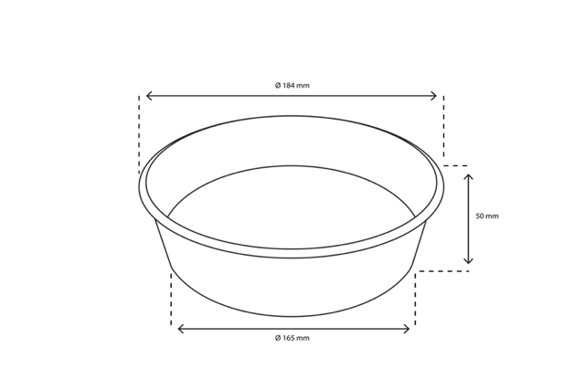 Insalata Poke Bowl 900ml 30oz Ø18,4x5cm kraft (300 pz) [TK-9987587]