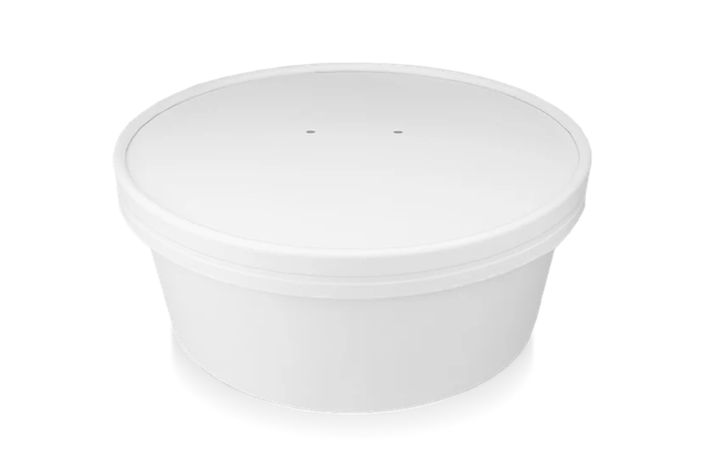 coperchio Insalata Poke Bowl 900-1300ml Ø18,4cm Bianco (150 pz) [TK-9987596]
