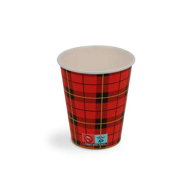 Tazza da caffè 150cc 6oz Ø7 cm Tartan (2.500 pz) [TK-9987646]