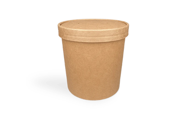 tazza da zuppa in cartone 750ml Ø11,8cm 26oz kraft (500 pz) [TK-9987691]