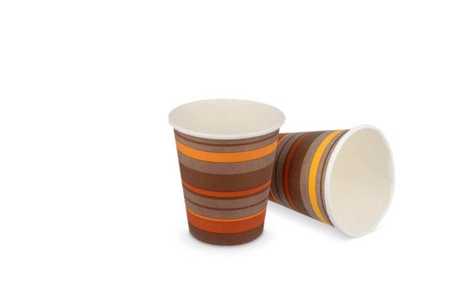 Cartone per tazze da caffè 120cc 4oz Ø6,3cm a righe (1.000 pz) [TK-9987933]