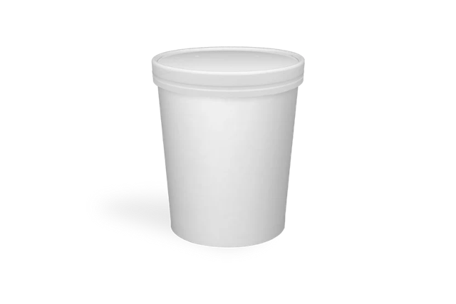 tazza da zuppa in cartone 1000ml Ø11,8cm 32oz Bianco (500 pz) [TK-9988009]