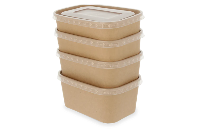 Contenitore di cartone 12,1x5,7x17,3 cm 750ml Kraft (300 pz) [TK-9988184]