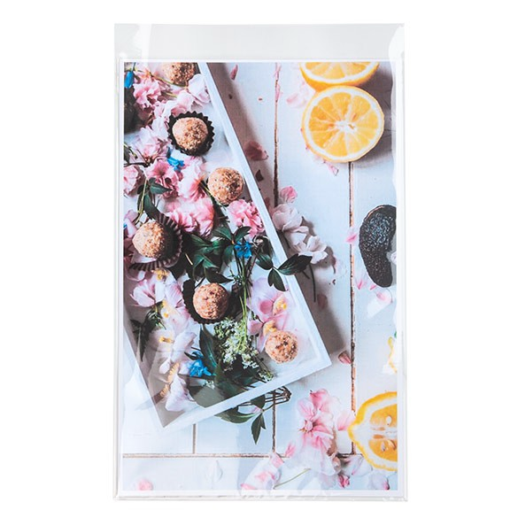 Sacchetto di plastica trasparente 29.1x43.8cm con chiusura adesiva (100 pezzi) [B1117PC]