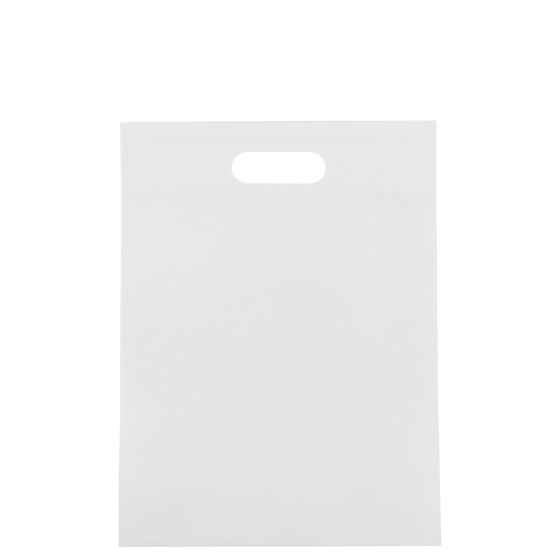 Borse in tessuto non tessuto economiche con manici 30x40 cm Bianco (400 pz) [FP-DNW021]