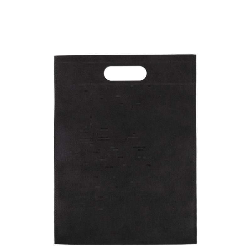 Borse in tessuto non tessuto economiche con manici 30x40 cm Nero (400 pz) [FP-DNW023]