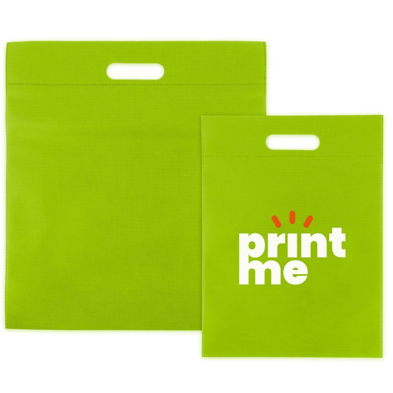Borse in tessuto non tessuto economiche con manici 30x40 cm Verde (400 pz) [FP-DNW025]