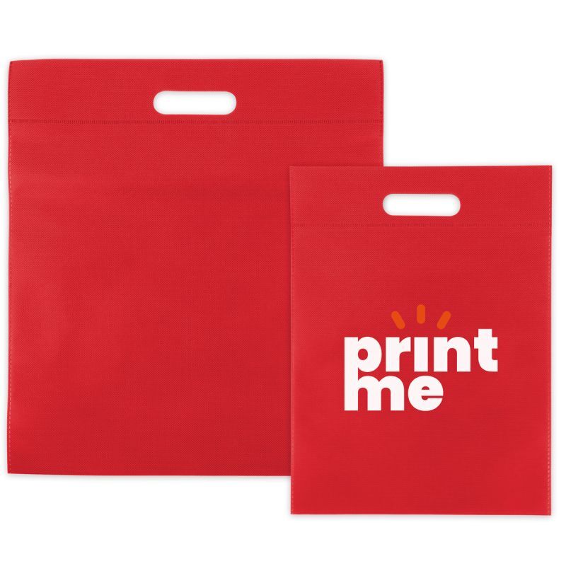 Borse in tessuto non tessuto economiche con manici 30x40 cm Rosso (400 pz) [FP-DNW027]