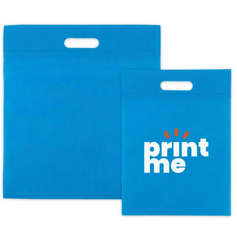 Borse in tessuto non tessuto economiche con manici 30x40 cm Blu (400 pz) [FP-DNW029]