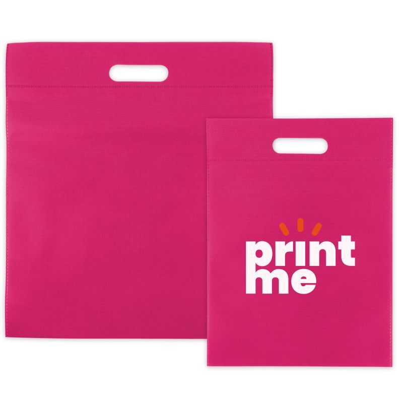 Borse in tessuto non tessuto economiche con manici 30x40 cm Rosa (400 pz) [FP-DNW031]