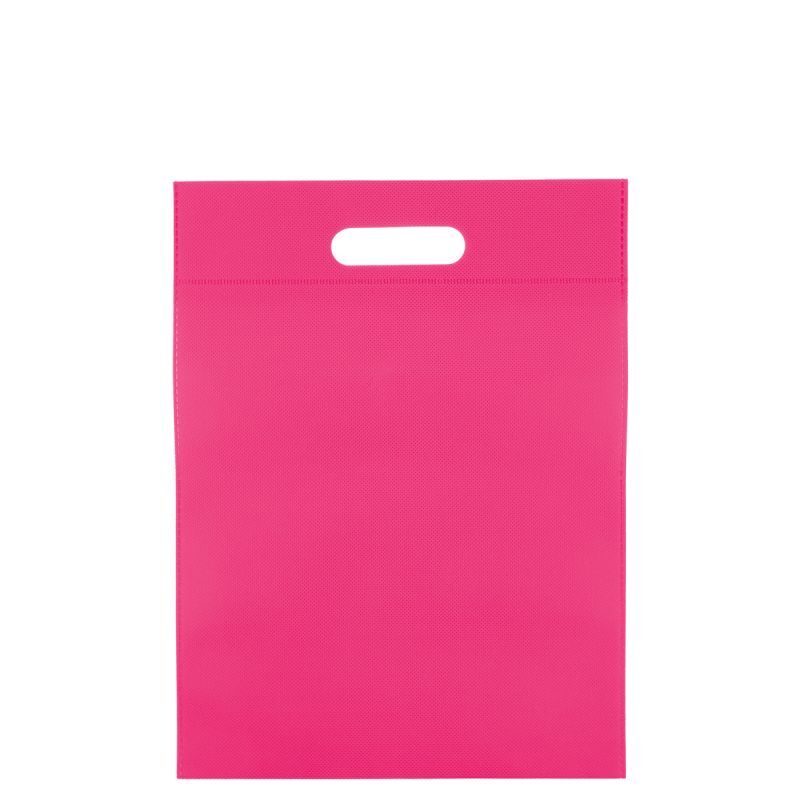 Borse in tessuto non tessuto economiche con manici 30x40 cm Rosa (400 pz) [FP-DNW031]