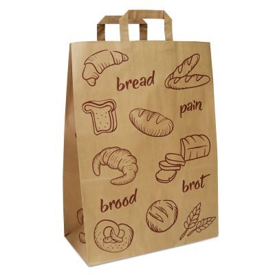 Borse Kraft FSC® - Pane 32+17x44 cm Marrone (250 pz) [FP-DPL049]