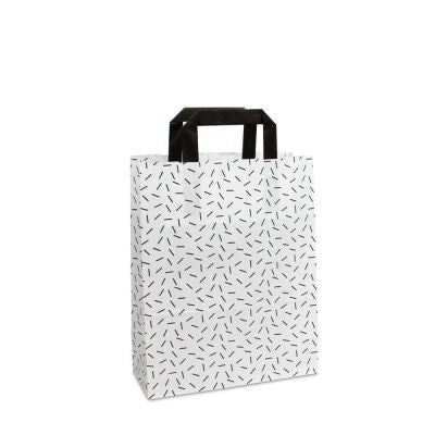 Borse Kraft - Cospargere 22+10x28 cm Bianco (250 pz) [FP-DPL072]