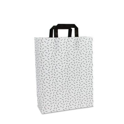 Borse Kraft - Cospargere 26+12x35 cm Bianco (250 pz) [FP-DPL073]