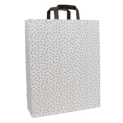 Borse Kraft - Cospargere 32+12x40cmBianco (250 pz) [FP-DPL074]