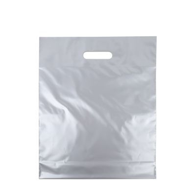 Borse di plastica economiche 35x44+2x4 cm Argento (500 pz) [FP-DQU012]