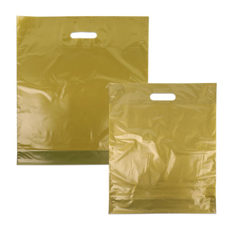 Borse di plastica economiche 35x44+2x4 cm Oro (500 pz) [FP-DQU013]
