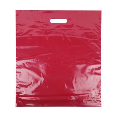 Borse di plastica economiche 45x50+2x4 cm Rosso bordeaux (500 pz) [FP-DQU019]