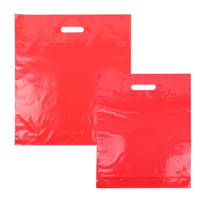 Borse di plastica economiche 35x44+2x4 cm Rosso (400 pz) [FP-DQU198]