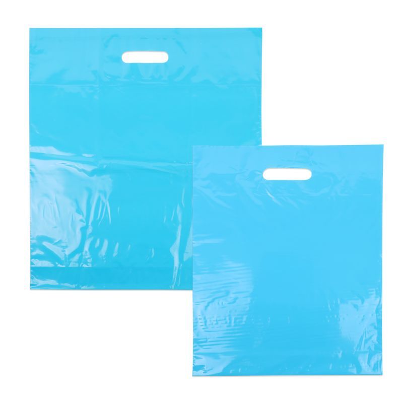 Borse di plastica economiche 35x44+2x4 cm Blu (400 pz) [FP-DQU199]