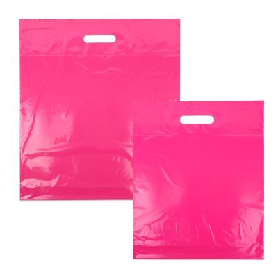 Borse di plastica economiche 45x50+2x4 cm Rosa (400 pz) [FP-DQU202]