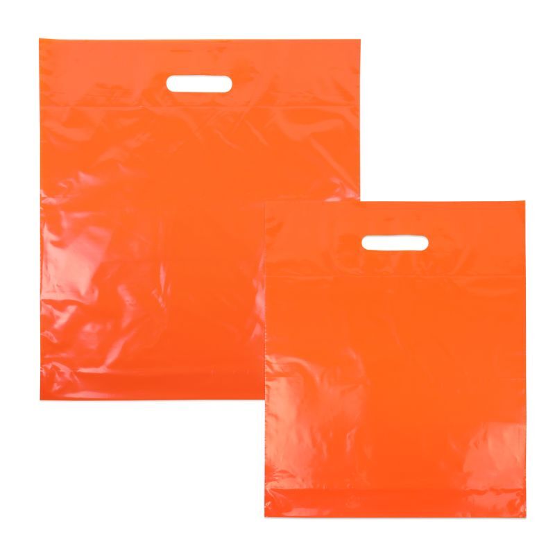 Borse di plastica economiche 45x50+2x4 cm Arancione (400 pz) [FP-DQU205]