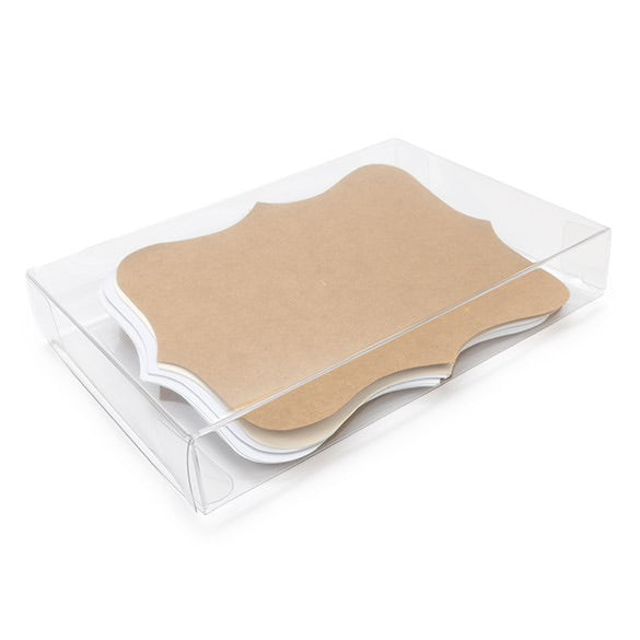 Scatola rPET trasparente 10,5x2,5x15,6cm (25 pz) [FPB167R]