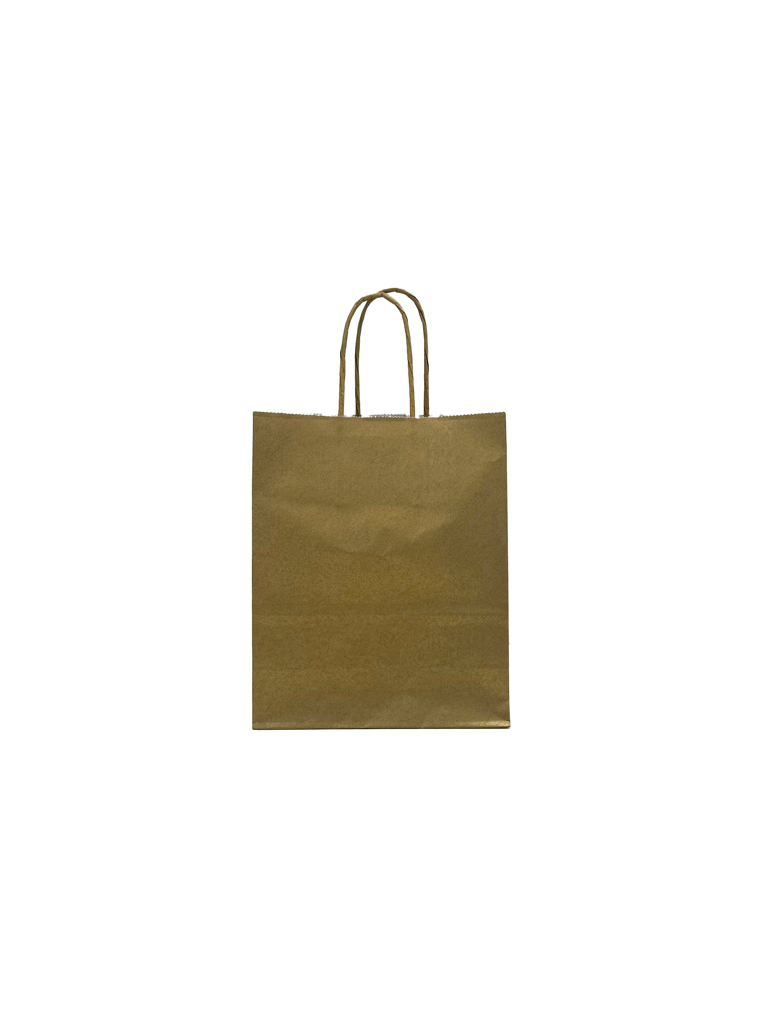 Shopper di carta color oro 18+8x22cm Kraft 90 grammi (50 pezzi) [PAM1822GO]