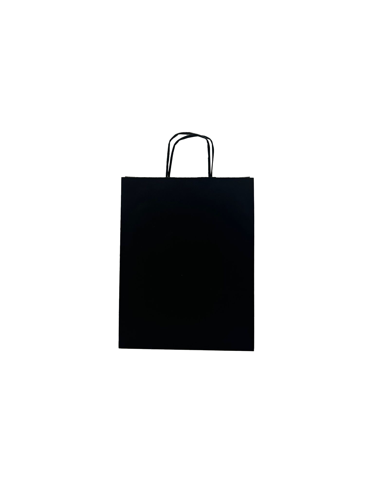 Shopper di carta nera 26+12x35cm Kraft 90 grammi (50 pezzi) [PAM2635BK]
