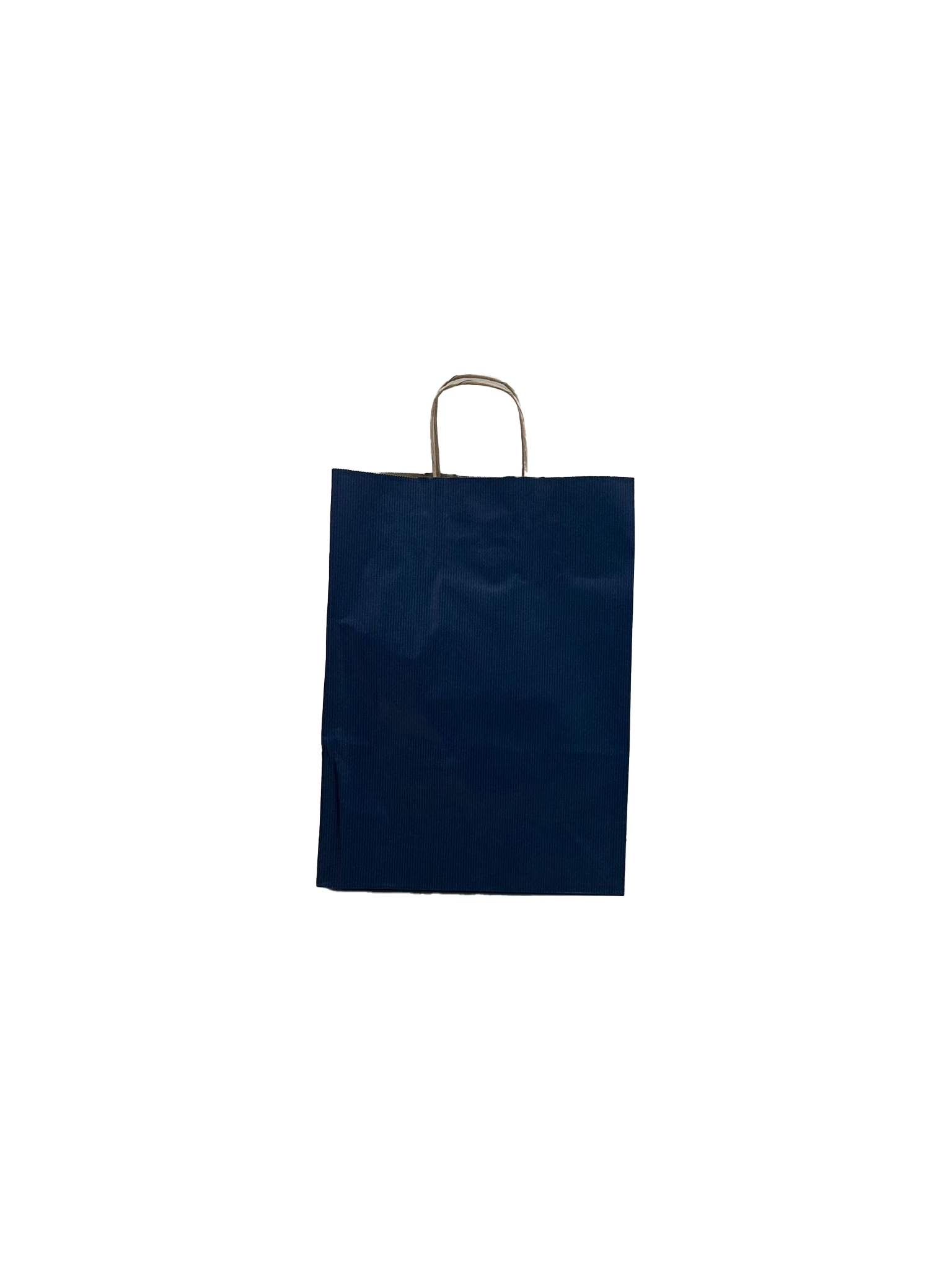 Shopper di carta blu scuro 26+12x35cm Kraft 90 grammi (50 pezzi) [PAM2635DKBL]