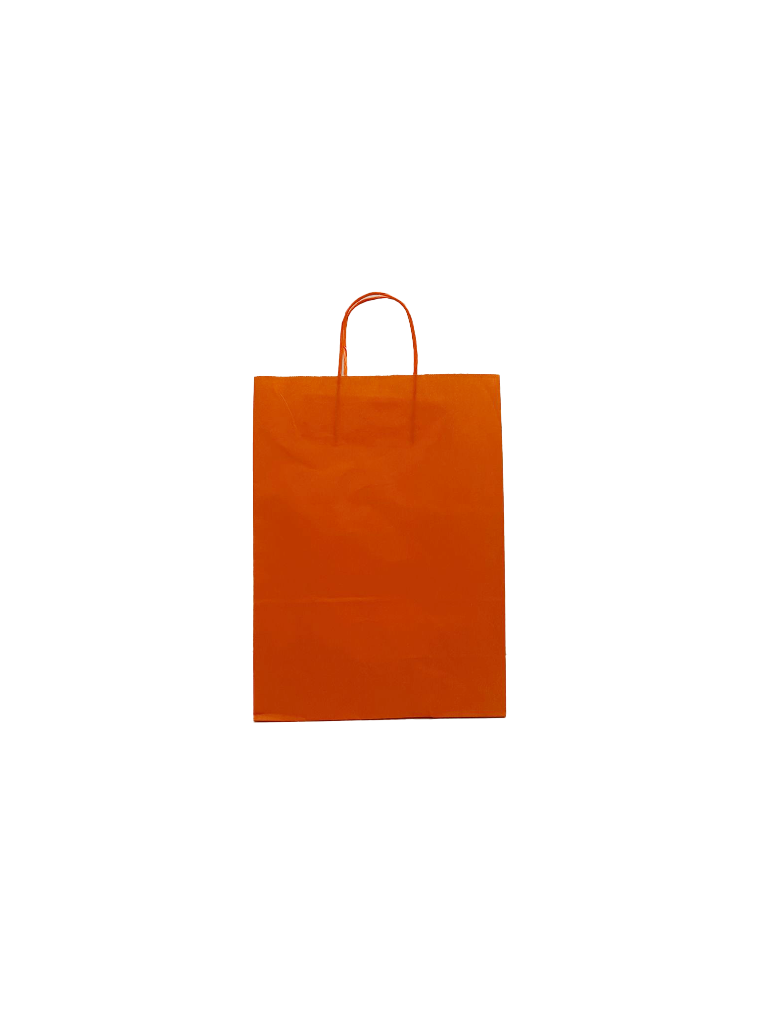 Shopper di carta arancione 26+12x35cm Kraft 90 grammi (50 pezzi) [PAM2635OR]