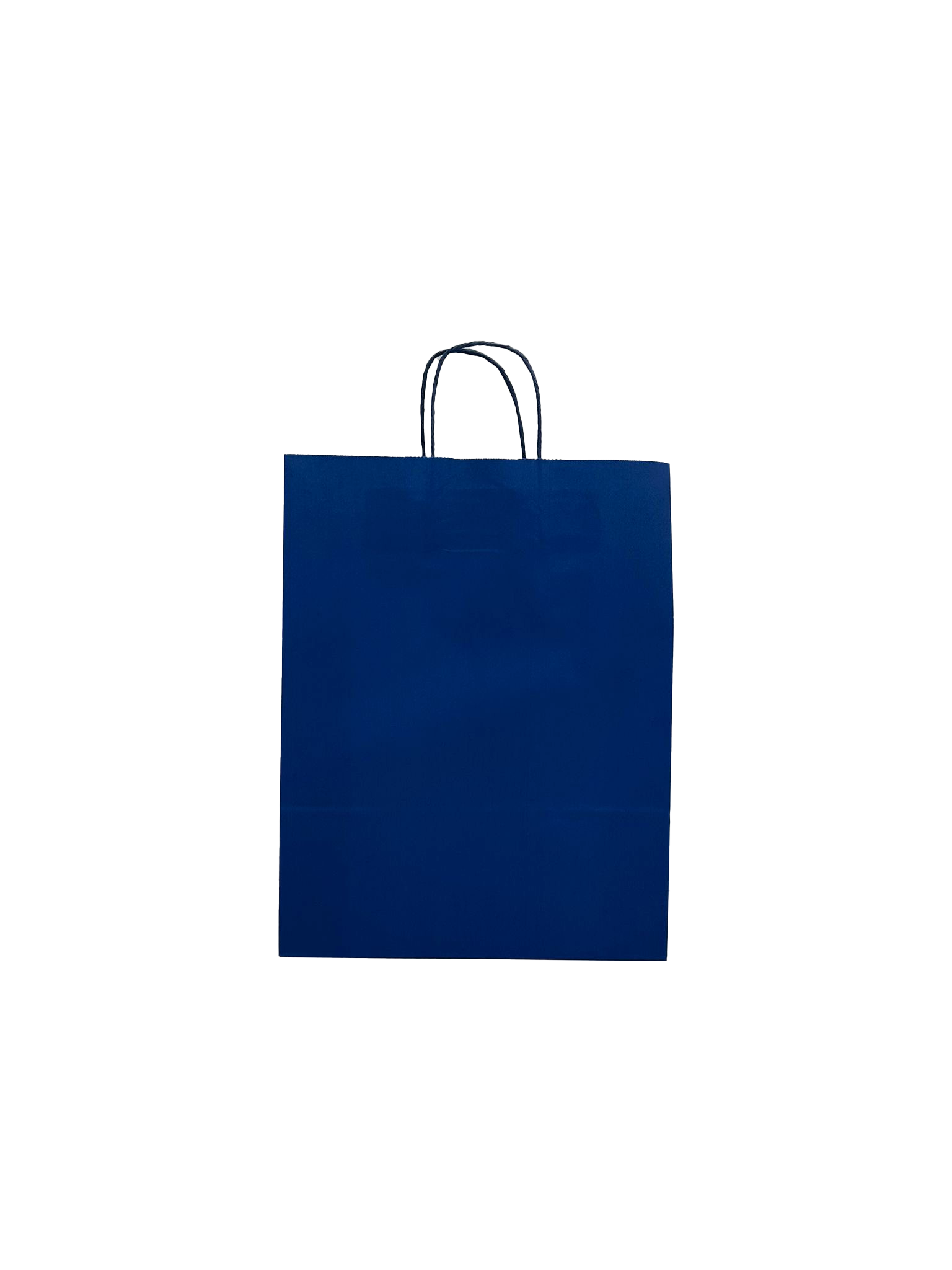 Shopper di carta blu scuro 32+12x41cm Kraft 100 grammi (50 pezzi) [PAM3241DKBL]