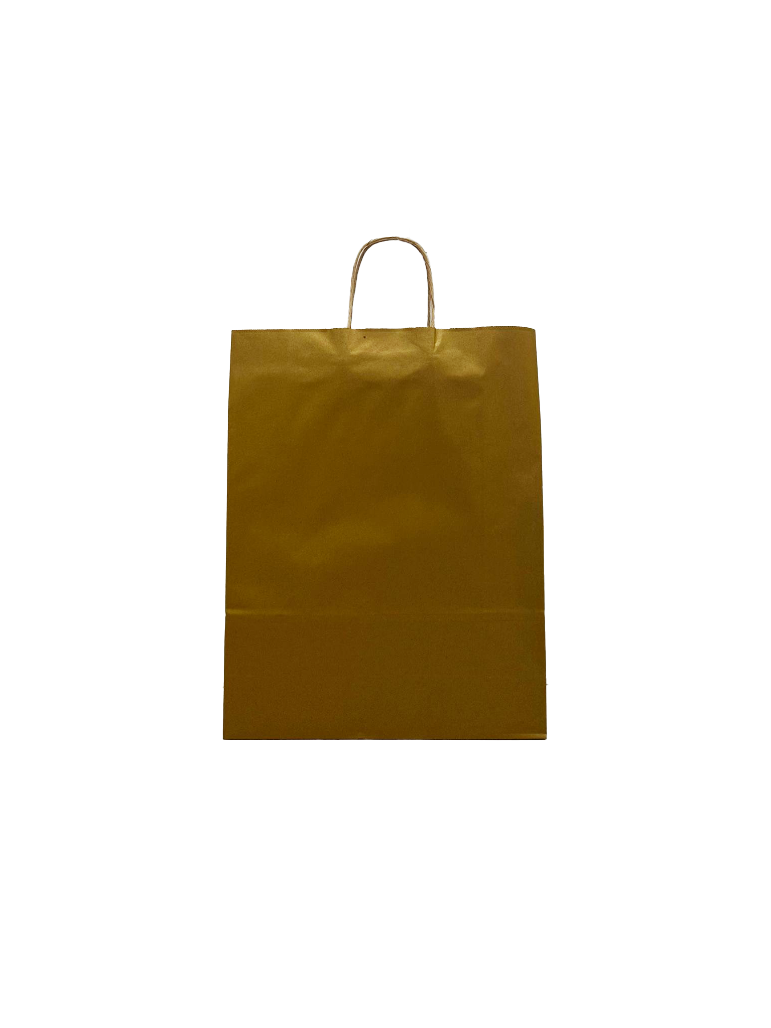 Shopper di carta color oro 32+12x41cm Kraft 100 grammi (50 pezzi) [PAM3241GO]