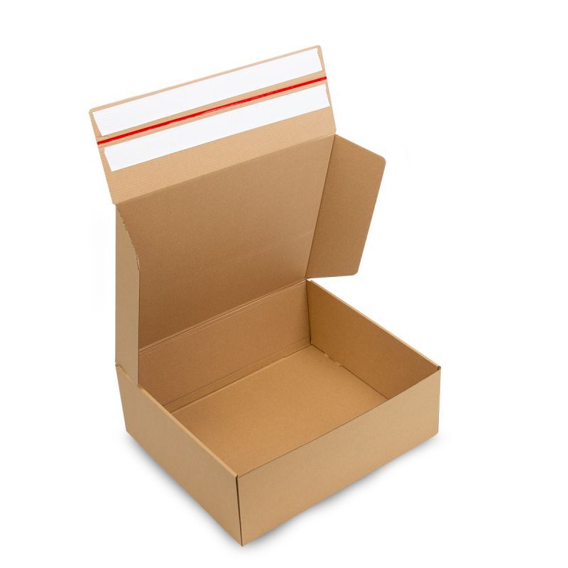 Scatole da spedizione con etichetta di reso - Surprise 43x36x15 cm Marrone (25 pz) [FP-VPD068]