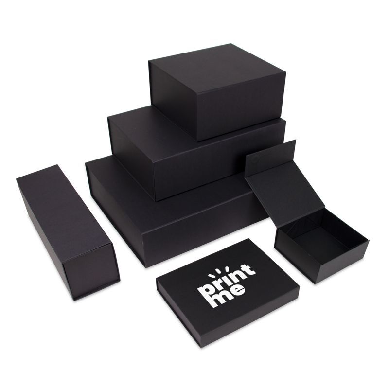 Scatole magnetiche Kraft 22x16,5x3 cm Nero (25 pz) [FP-VPD075]