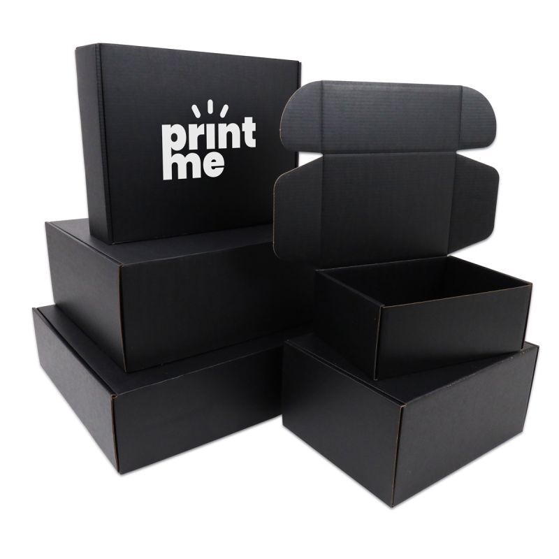 Scatole da spedizione 39x30x14 cm Nero (50 pz) [FP-VPD106]