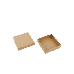Scatole regalo Kraft con coperchio 12x12x3 cm Marrone (40 pz) [FP-VPL005]