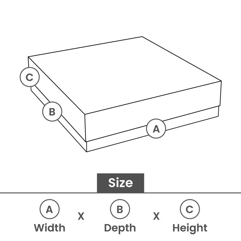 Scatole regalo Kraft con coperchio 12x12x3 cm Bianco (40 pz) [FP-VPL008]