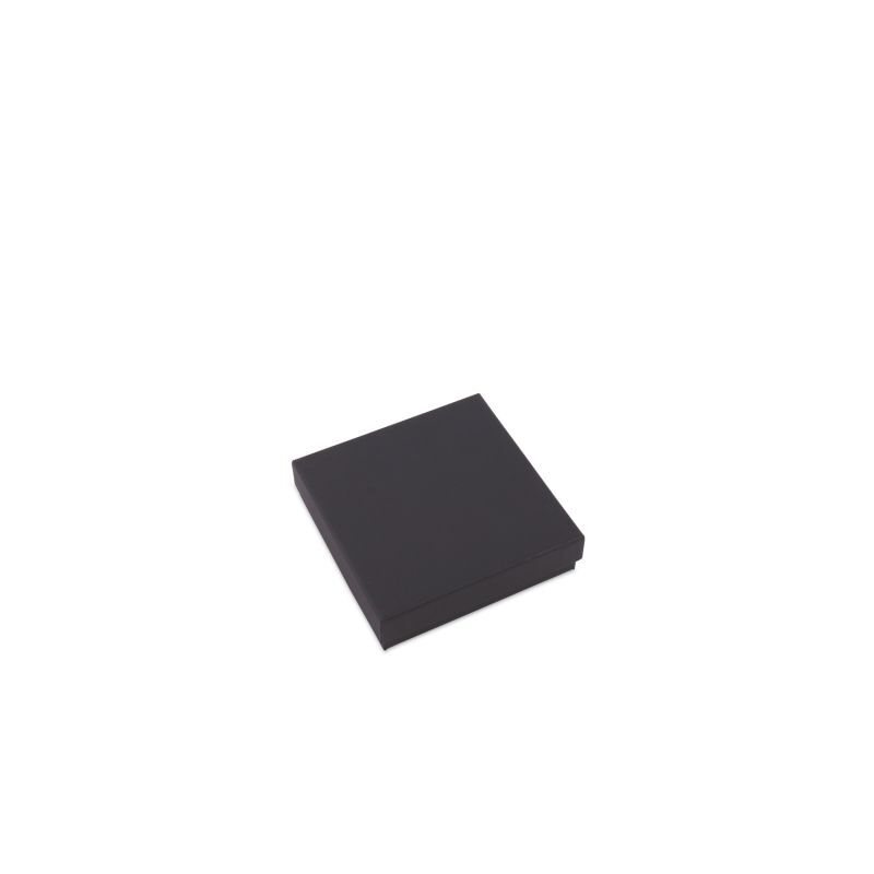 Scatole regalo Kraft con coperchio 12x12x3 cm Nero (40 pz) [FP-VPL011]