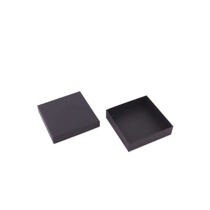 Kraft Gift Boxes with Lids 12x12x3cm Black