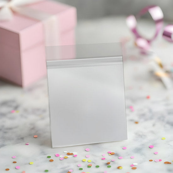Sacchetto di plastica trasparente 26,5x33,7cm con chiusura adesiva (100 pezzi) [B10X13PC]