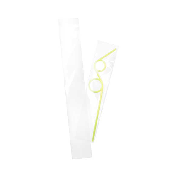Sacchetto di plastica trasparente 5.7x35.6cm richiudibile (100 pezzi) [B214]