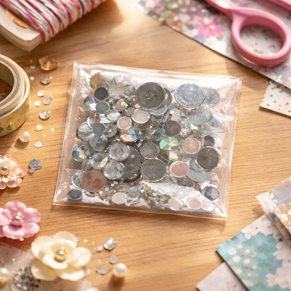 Sacchetto di plastica trasparente 5x5cm con chiusura adesiva (100 pezzi) [B2X2E]