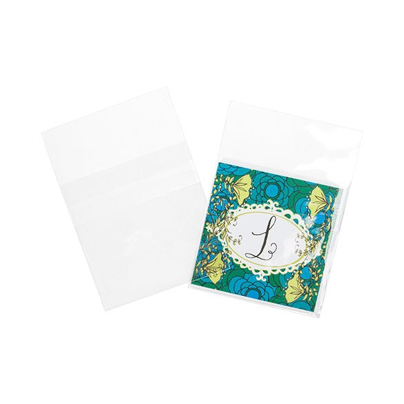 Sacchetto di plastica trasparente 8,3x8,3cm con chiusura adesiva (100 pezzi) [B33PC]