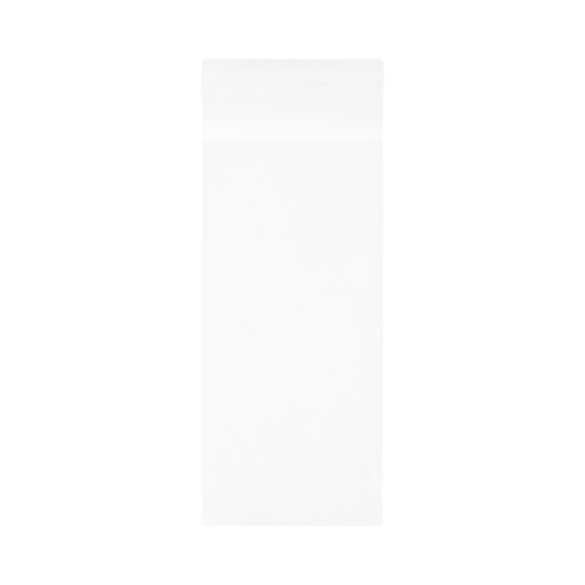 Sacchetto di plastica trasparente 8,5x18cm con chiusura adesiva (100 pezzi) [B37]